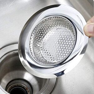 Stainless Steel Sink Strainer – Kitchen Drain Basin Basket Filter Stopper Jali for Clog Prevention (Pack of 1)