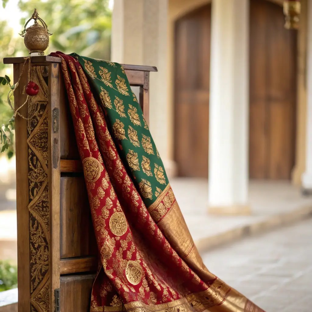 Odisha Maniabandha Cotton Saree – Green