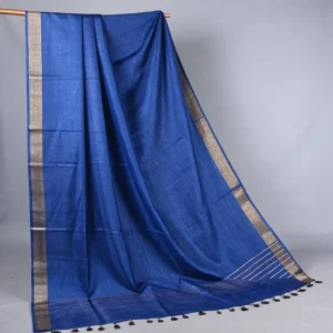 odisha maniabandha cotton saree blue
