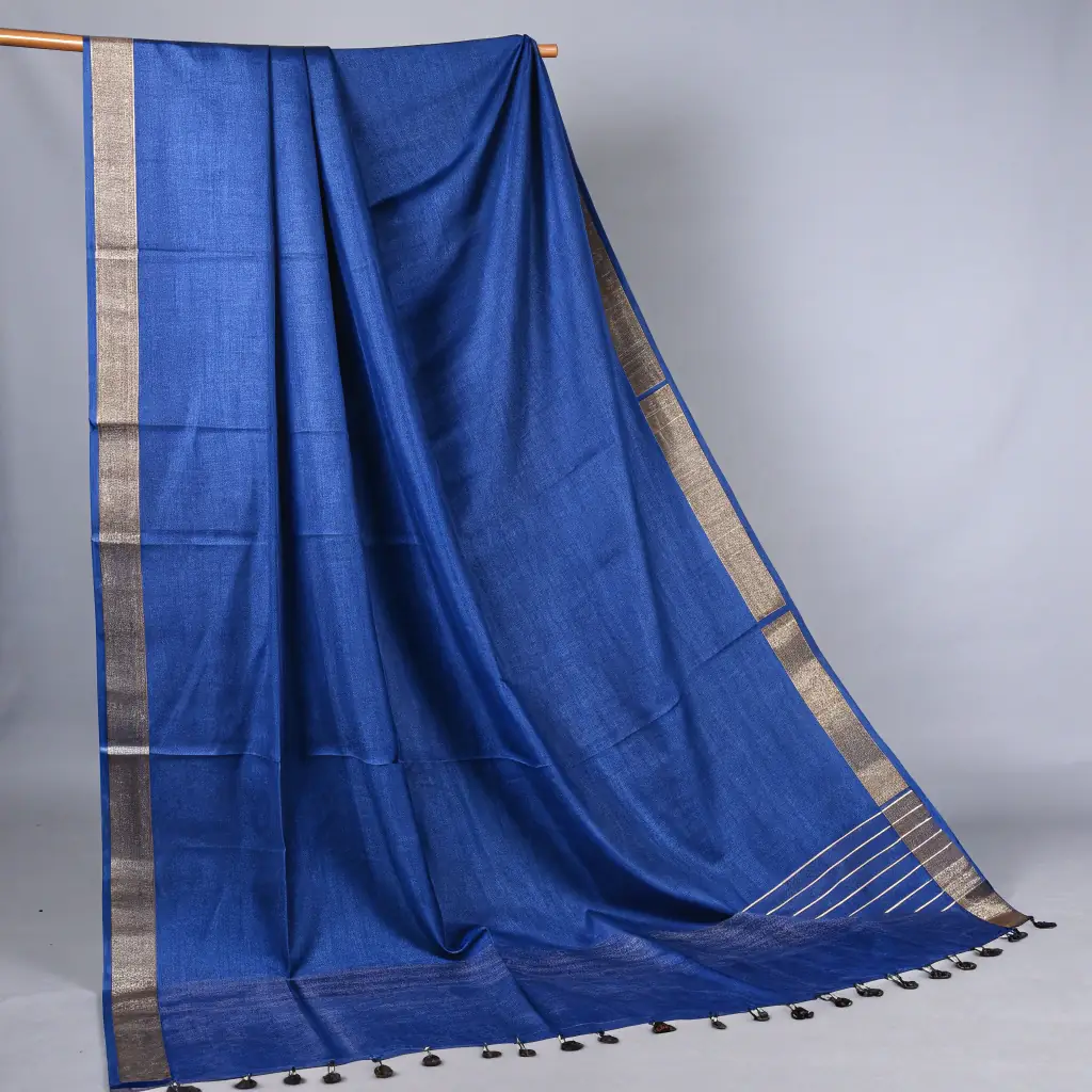 Odisha Maniabandha Cotton Saree – Blue